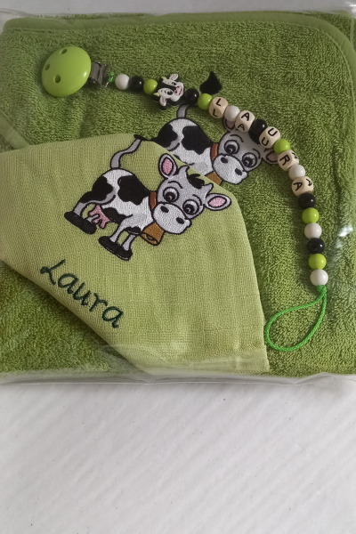 Geschenkset Kapuzenbadetuch 3-teilig